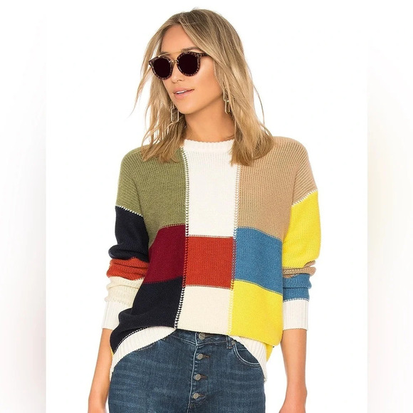 See by Chloe Bright Sweater in Multicolor Brown - Picture 1 of 6